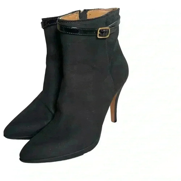 VERO CUOIO women’s black leather booties size 37 USED in excellent condition - Picture 1 of 9